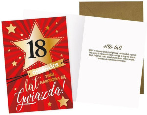 Karnet Urodziny 18
