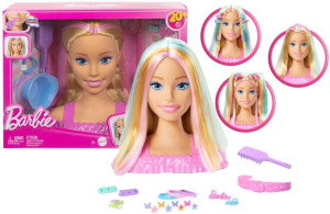 Barbie. Głowa do stylizacji. Blond włosy