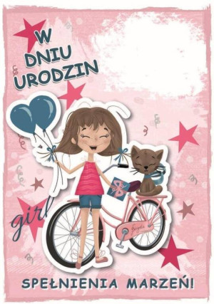 Karnet urodziny B6 z kopertą