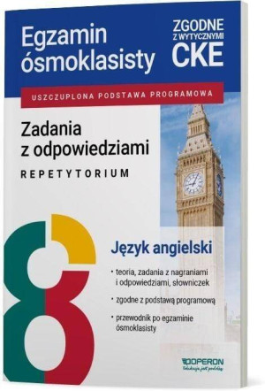 Egzamin ósmoklasisty 2026 Język angielski Zadania z odpowiedziami. Repetytorium