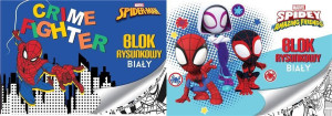 Blok rysunkowy A4/20K biały. Spider Man