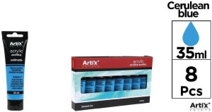 Farba akrylowa błękit podstawowy 35ml (8szt)