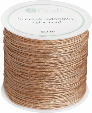 Sznurek nulonowy 0,8mm 50m Soft Carmel
