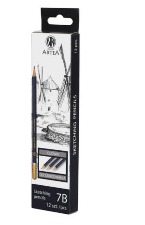 Ołówek do szkicowania 7B. Artea Box