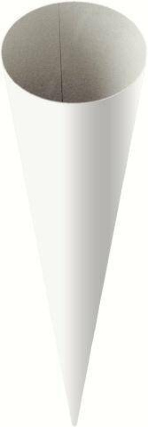 Rożek tyta pierwszoklasisty biały 70cm