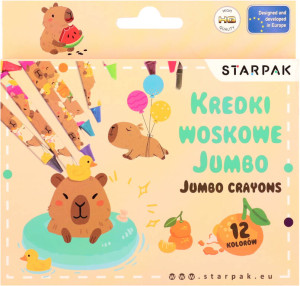 Kredki woskowe Jumbo. Kapibara