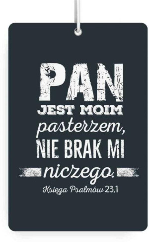 Zawieszka zapachowa. Pan jest moim pasterzem