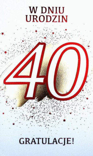 Karnet. Urodziny 40