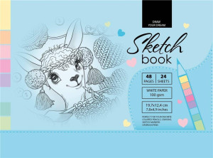 Sketchbook. Szkicownik 48 kartek. 197 x 124 mm