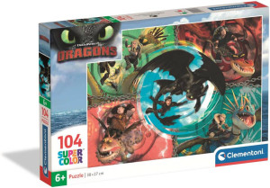 Puzzle 104 Super Color How to Train Your Dragon