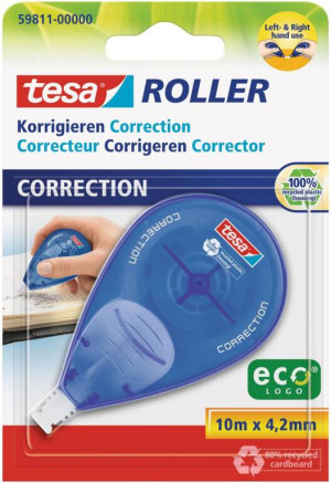 Korektor w taśmie Tesa Ecologo blister 10mx4,2mm