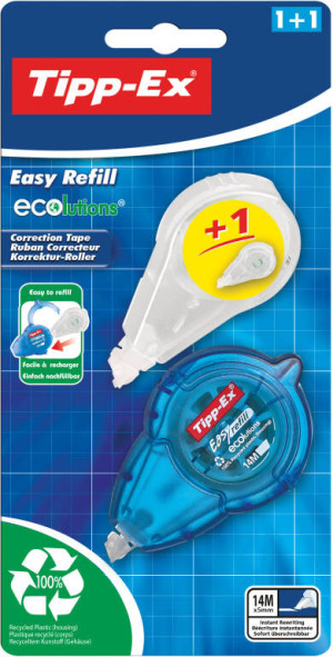 BIC. Korektor TIPP-EX Easy Refill Ecolutions 1+1