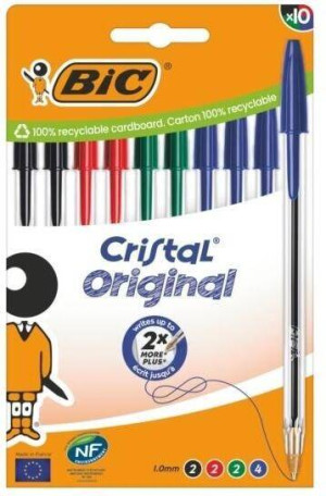 Długopis Cristal Original mix 10szt BIC