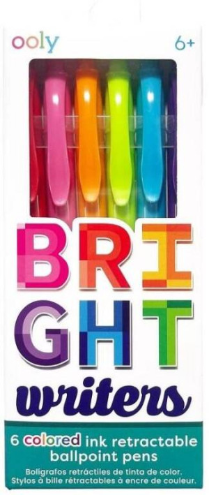 Długopisy kolorowe Bright Writers 6szt