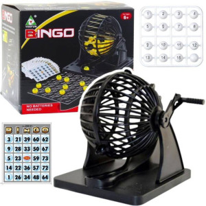 Bingo maszyna losująca 80 kulek 20 kart