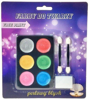 Farby do malowania twarzy perłowe