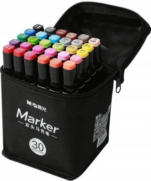 Marker artystyczny dwustronny 30 kolorów M&G