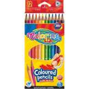 Colorino Kids. Kredki ołówkowe trójkątne, 12 kolorów
