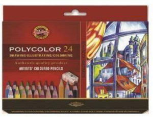 Kredki Polycolor. 24 kolory