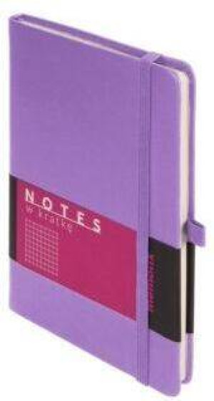 Notes memofix A5 kratka liliowy