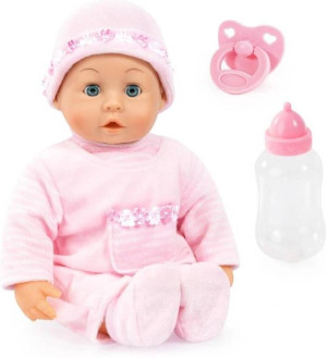 Lalka różowa z akcesoriami. First Words Baby