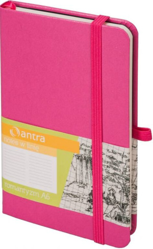 Notes A6 Linia Romantyzm Malinowy ANTRA