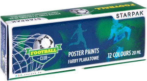 Farby plakatowe. Football, 12 kolorów