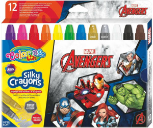 Kredki żelowe wykręcane Colorino Kids 12 kolorów Avengers
