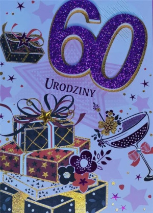 Karnet Przestrzenny B6: Urodziny 60 kobieta
