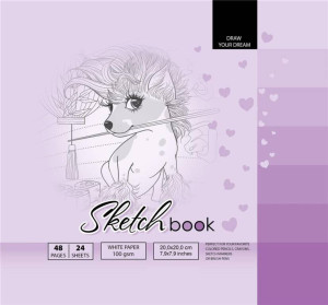 Sketchbook. Szkicownik 48 kartek. 200 x 200 mm