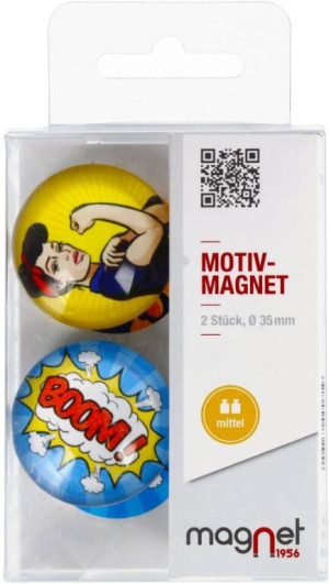 Magnes szklany Siłaczka/Boom Kopuła 3,5 cm
