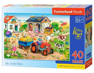 Życie na farmie. Puzzle maxi 40 elementów