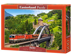 Puzzle 500. Pociąg na moście B-52462