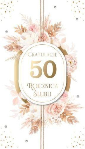 Karnet Rocznica Ślubu 50