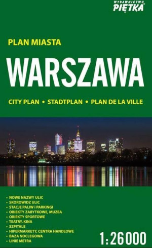 Warszawa 1:26 000 plan miasta PIĘTKA