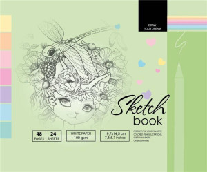 Sketchbook. Szkicownik 48 kartek. 197 x 145 mm