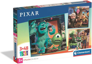 Puzzle 3 x 48 Super Color Pixar