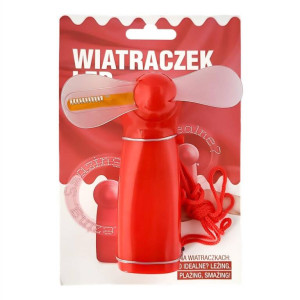 Wiatraczek led, czerwony