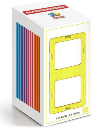 Klocki magnetyczne 3D. Magformers. Prostokąty. 12 elementów