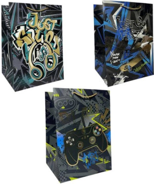 Torebka prezentowa dziecięca L Graffiti mix