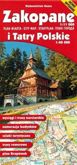 Zakopane i Tatry Polskie. Mapa wyd. 14