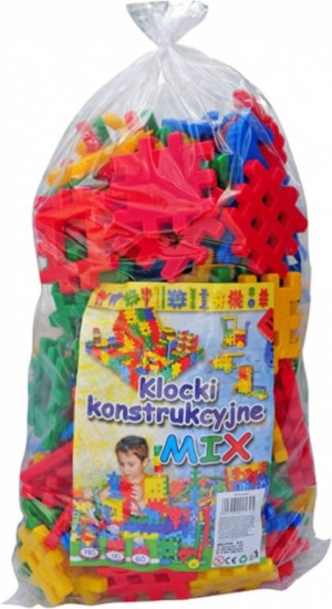 Klocki konstrukcyjne 150 elementów. Mix