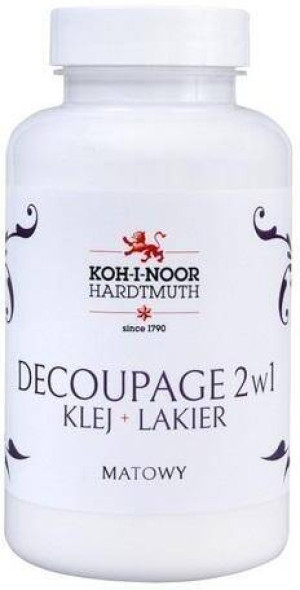 Klej 2w1 z lakierem do decoupage. Mat 200ml