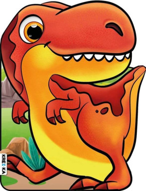 Tyranozaur. Kolorowanki z naklejkami