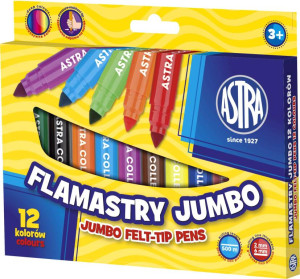 Flamastry Jumbo. 12 kolorów