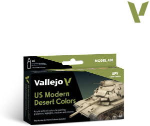 Vallejo: 71.209 - Model Air - AFV - US Modern Desert Colors (6x18 ml)