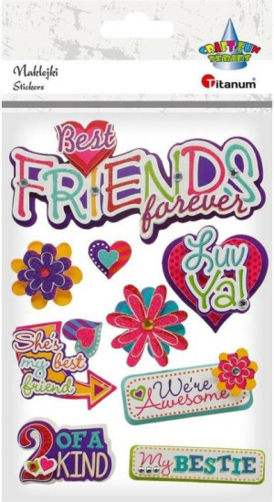 Naklejki papierowe 3D friends mix