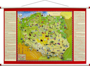 Mapa ścienna. Polska młodego odkrywcy