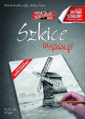 BLOK INSPIRACJE2 - SZKICE A4, 20 ARK.,110 G