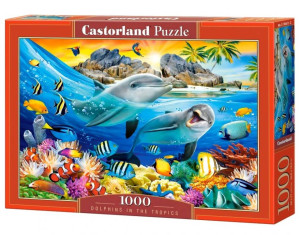 Puzzle 1000. Dolphins in the Tropics